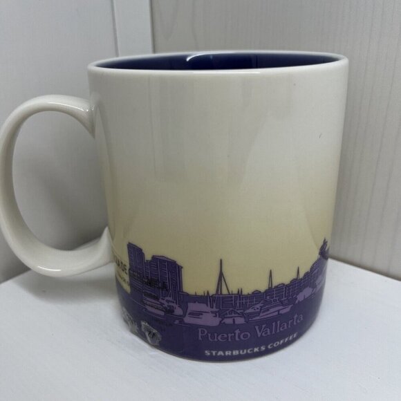 Starbucks Coffee Puerto Vallarta 16 oz Mug Collector Series Global Icons 2012 - Picture 3 of 9